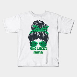 One lucky mama st patricks day Kids T-Shirt